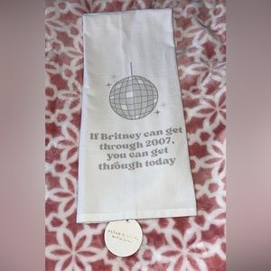 Britney Spears graphic Altar’d State kitchen towel